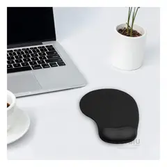 GENERICO - Base para Mouse de PC en Color Negro Y+Regalo Stickers