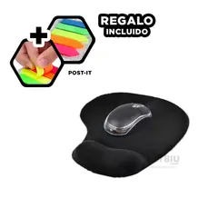 GENERICO - Alfombrilla Antideslizante de Raton Negro Y+Ligas de Regalo