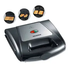 SEVERIN - Sandwichera Waflera 3 en 1 SA 2968