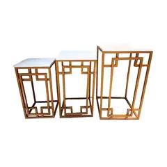 OEM - 3 MESAS NAKED ROMANAS DECORATIVAS PINTURA AL HORNO