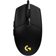 LOGITECH - Mouse G203 NEGRO- BK RGB LIGHTSYNC Con 6 Botones Para Juegos
