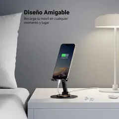 UGREEN - Soporte para Celular Aluminio de Escritorio Plegable Giratorio de 360°