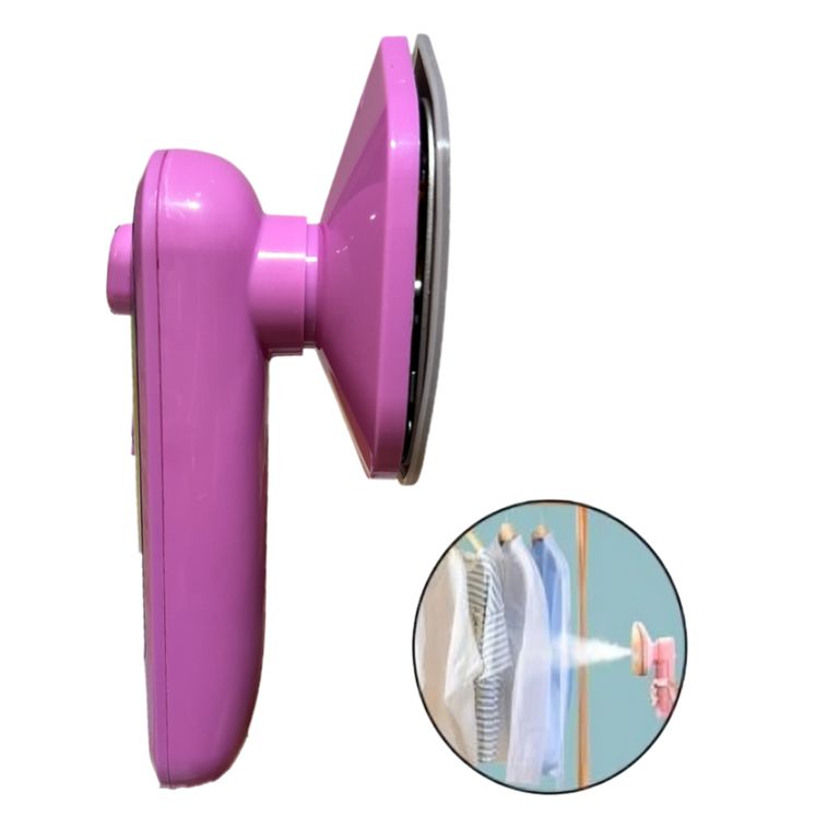 Mini Plancha De Vapor Portátil Planchado En Seco Y Húmedo - Fucsia