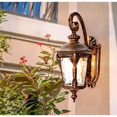 GENERICO - Lámpara de Pared Farol Color Oro Viejo