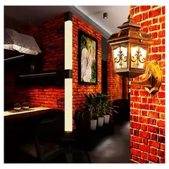 GENERICO - Lámpara de Pared Farol Color Oro Viejo