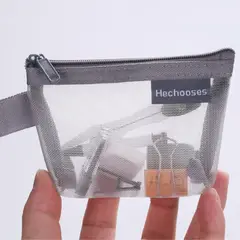 AURELA - TriMesh - Pack de 3 Monederos de Malla de Nylon