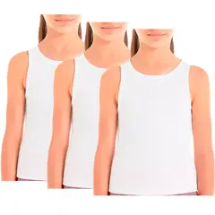 SWEET COTTON - Pack X3 Camiseta Sin Mangas Niñas