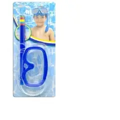 GENERICO - Kit Lentes y Tubo de Buceo Snorkel Piscina para Niños Azul