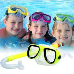 GENERICO - Set de Buceo Máscara y Snorkel para niños Verano Amarillo