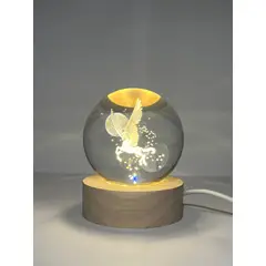 GENERICO - Lampara Bola de Cristal USB - Pegaso 6 cm