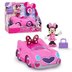 DISNEY CLASICOS - MINNNIE MOUSE FIGURE 6.35 CM CON VEHÍCULO