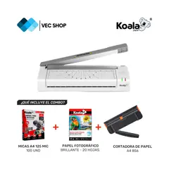 KOALA - Laminadora Enmicadora Plastificadora 3 en 1 A3 + Combo