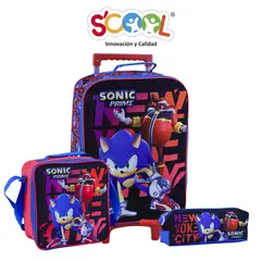 SCOOL - MALETA SET KOMBAT 3D SONIC PRIME