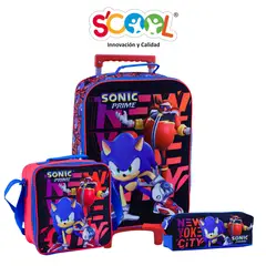 SCOOL - MALETA SET KOMBAT 3D SONIC PRIME