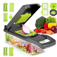 GENERICO - Cortador Rallador Picador De Frutas y Verduras Manual Cocina