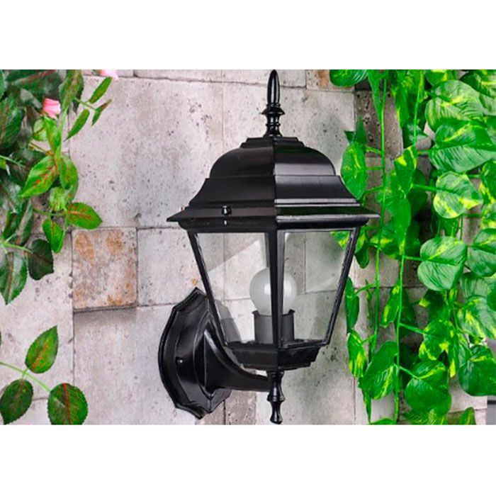 Lámpara de Pared Farol Color Negro