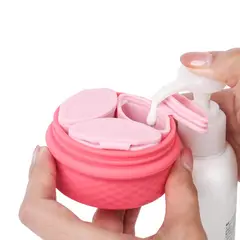 AURELA - GlowContainer - Contenedor Múltiple de Silicona para Productos de Belleza y Cosméticos