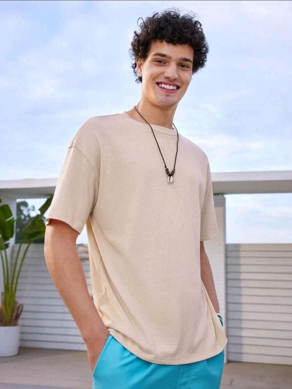 SHEIN Camiseta De Manga Corta Con Estampado