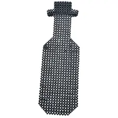 GENERICO - Respaldar De Asiento Antitranspirante Bolita Hilo Reforzado Negro