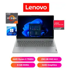 LENOVO - LAPTOP V15 15.6", AMD RYZEN 5 7520U, 8GB RAM, 2565GB SSD - NOTEBOOK