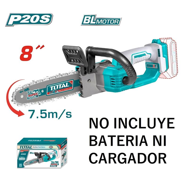 MINI MOTOSIERRA 8 PULGADAS 20V-SOLO CABEZAL- TGSLI2085