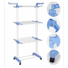 GENERICO - Tendedero de Ropa Plegable 4 Niveles Multifuncional