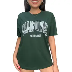 ENGELL - Polo Oversize California Verde Botella