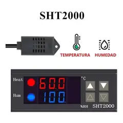 GENERICO - CONTROLADOR TERMOSTATO SHT2000 HUMEDAD Y TEMPERATURA