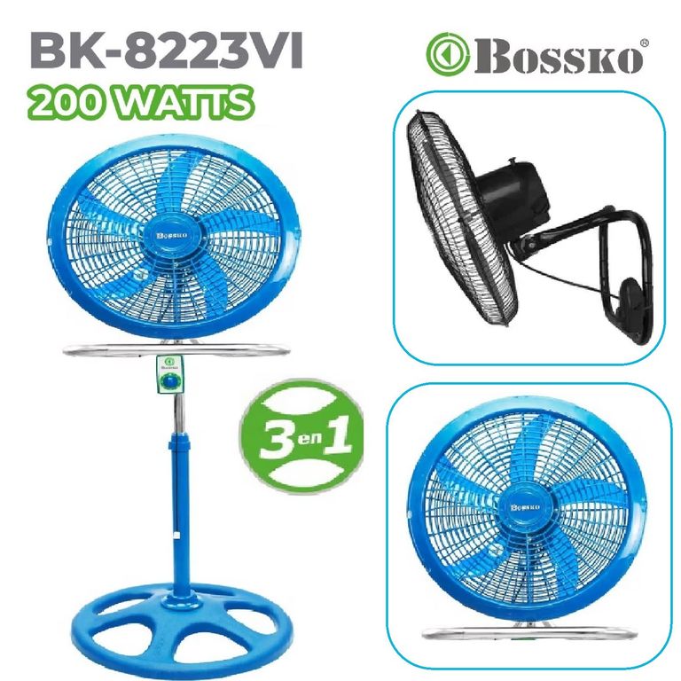 Ventilador 18 pulgadas 3 en 1 Semi industrial 200 Wats - CE