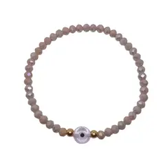 LUCYANA JOYAS Y ACCESORIOS - Pulsera para Mujer con Ojo Turco y Cristal de murano - Joyas Lucyana