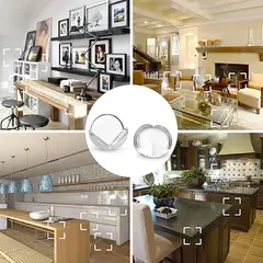 TODO FIT - Protector de esquina Transparente para Bebes Fuerte para Muebles x4