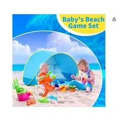 GENERICO - CARPA PARA BEBES CON PISCINA - CELESTE