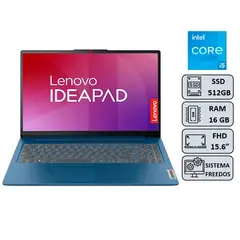 LENOVO - LAPTOP IDEAPAD SLIM 3 15IAH8 I5-12450H/16GB//512SSD/15,6"/FREEDOS