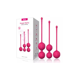 GENERICO - Bolas Chinas Kegel Pack x3 en Color Rosado