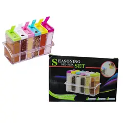 GENERICO - Caja de condimentos Juego de 6 Transparente