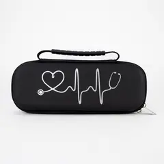 GENERICO - Estuche para Estetoscopio y Accesorios Clásico Negro