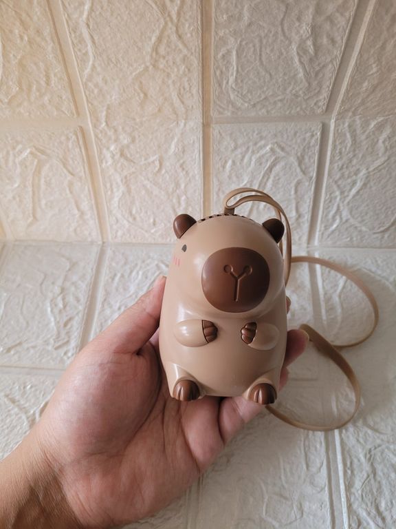 MINI VENTILADOR CAPIBARA - MARRON