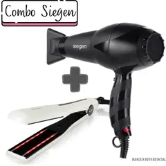 SIEGEN - Combo Plancha Alisadora Infra Red SG4755+Secadora SG3110