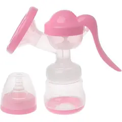SANTOLEE - Extractor de Leche Manual 2 en 1 Rosado