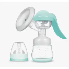 SANTOLEE - Extractor de Leche Manual 2 en 1 Celeste