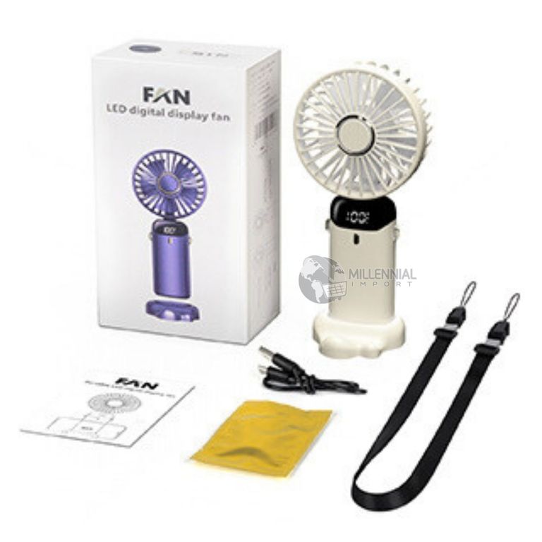 Ventilador De Mano Con Función Recargable Con Base