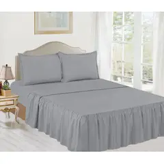 CASATEX - Juego de Sábanas 2 Plazas 100% Algodón con Blonda