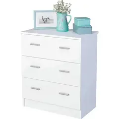 NACION MUEBLES - COMODA NICOMEDO COLOR BLANCO NM