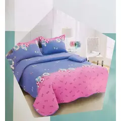 MINGDA - Set Cubrecama Kids 1.5 Pz + Sabanas + Funda 100% Algodón