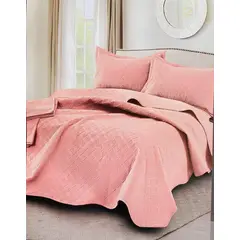 MINGDA - Set de Cubrecama QUEEN + Sabanas + Fundas 100% Algodón