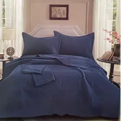 MINGDA - Set de Cubrecama QUEEN + Sabanas + Fundas 100% Algodón