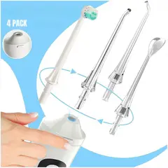 DAUER - Set 4 Boquillas de Repuesto Irrigador Dental Limpieza Bucal