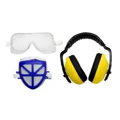 KAMASA - Juego de Protección 3 Pzas (Lente, Audífono, Mascarilla)