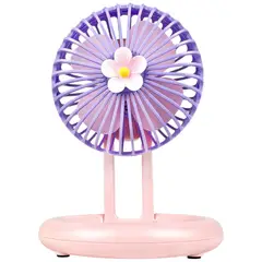 GENERICO - Ventilador Portátil de Escritorio Estilo Flor