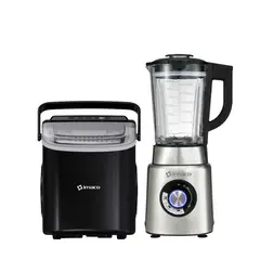IMACO - Combo maquina hacer hielo 12lt +Licuadora 1.7lt ice crush 1400w